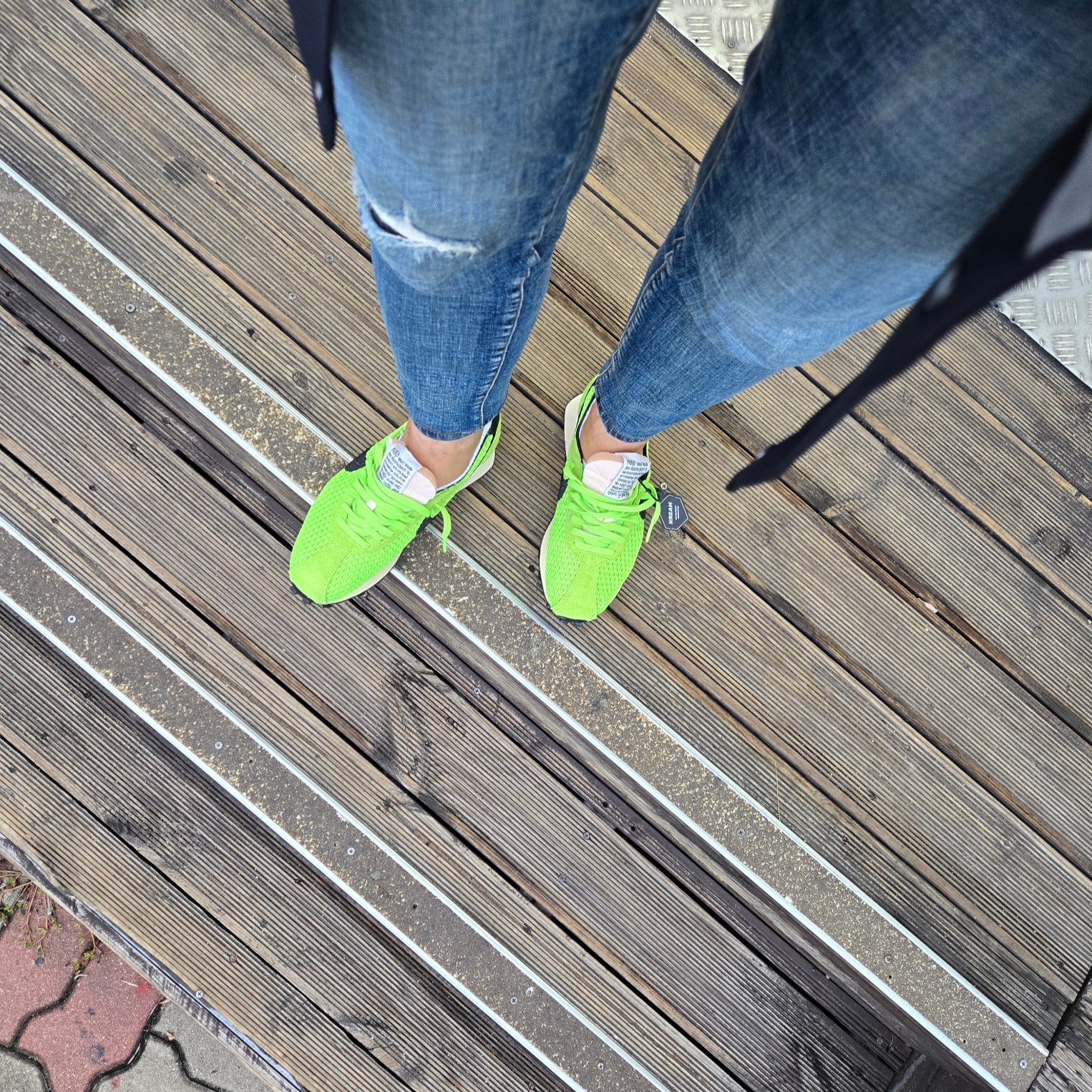 Nike x Stussy LD-1000 SP Action Green and Black 착용 스타일