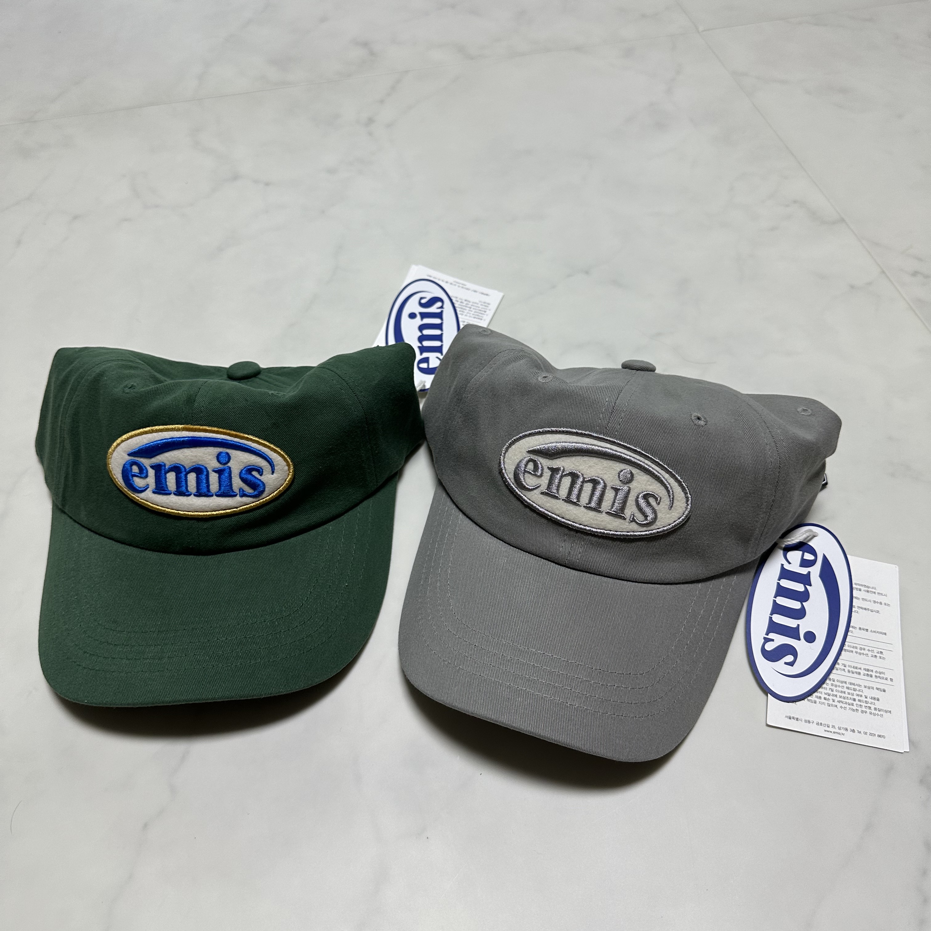 Emis Wappen Ball Cap Green 착용 스타일