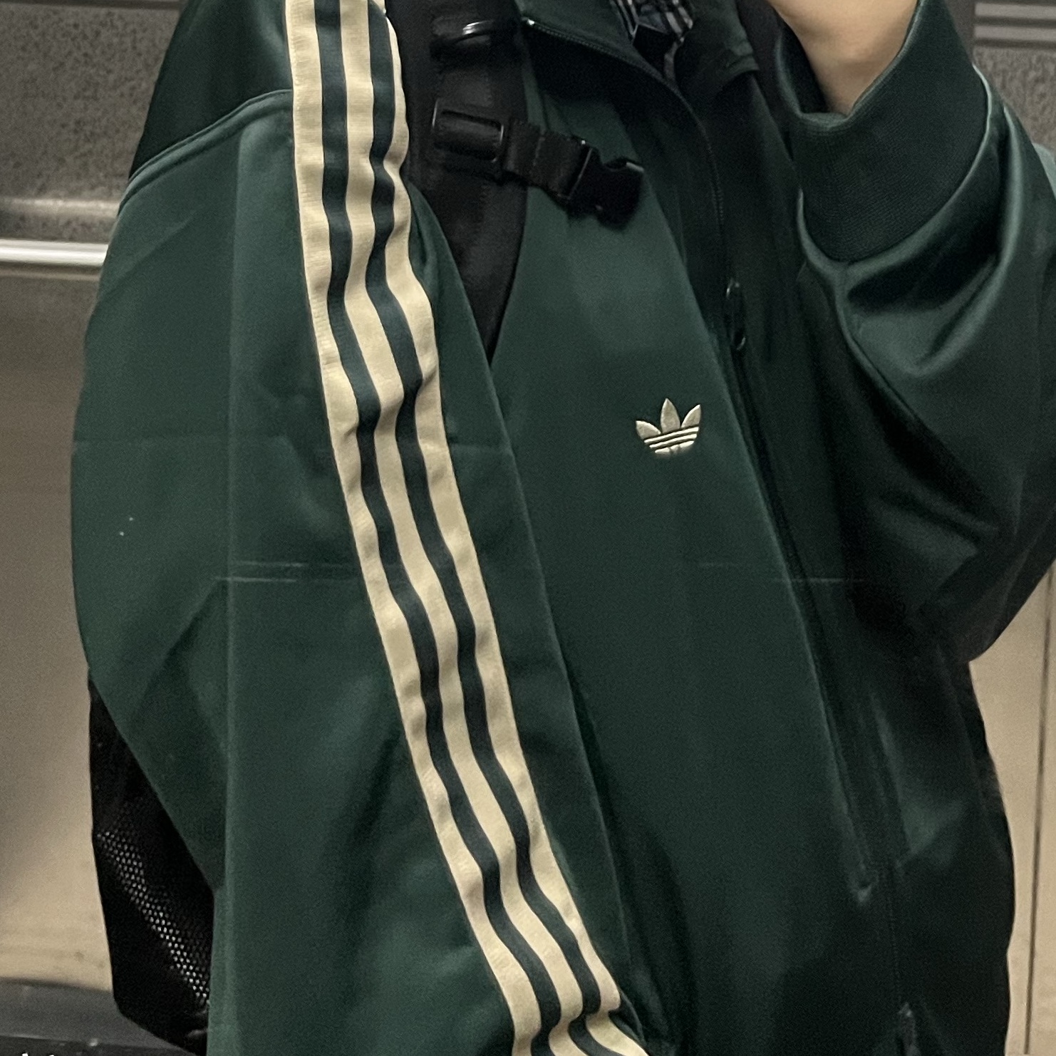 Adidas Originals Beckenbauer Track Jacket Shadow Green - KR Sizing 착용 스타일