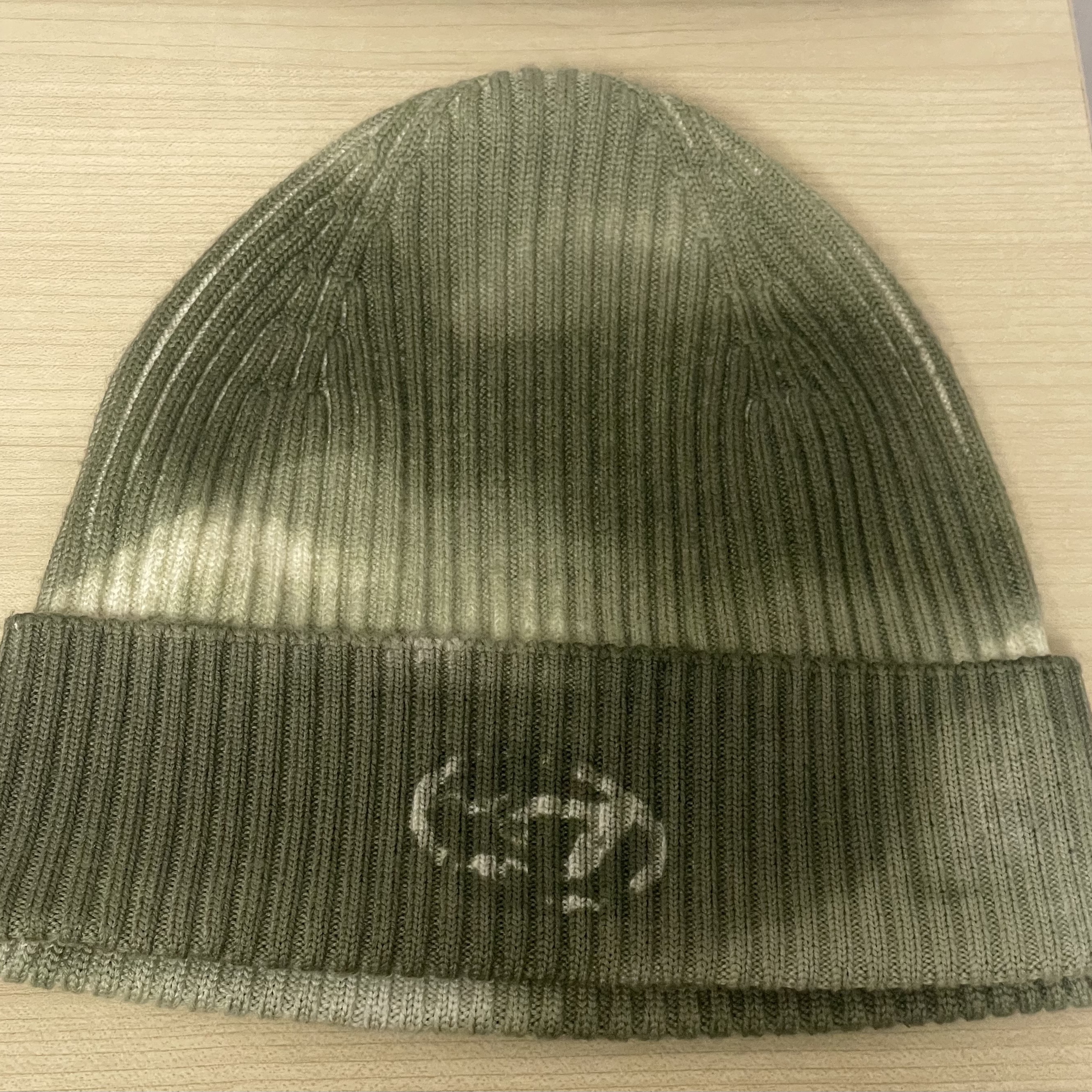 Diesel K-Greaty Wool Beanie With Camo Print Olive Green 착용 스타일