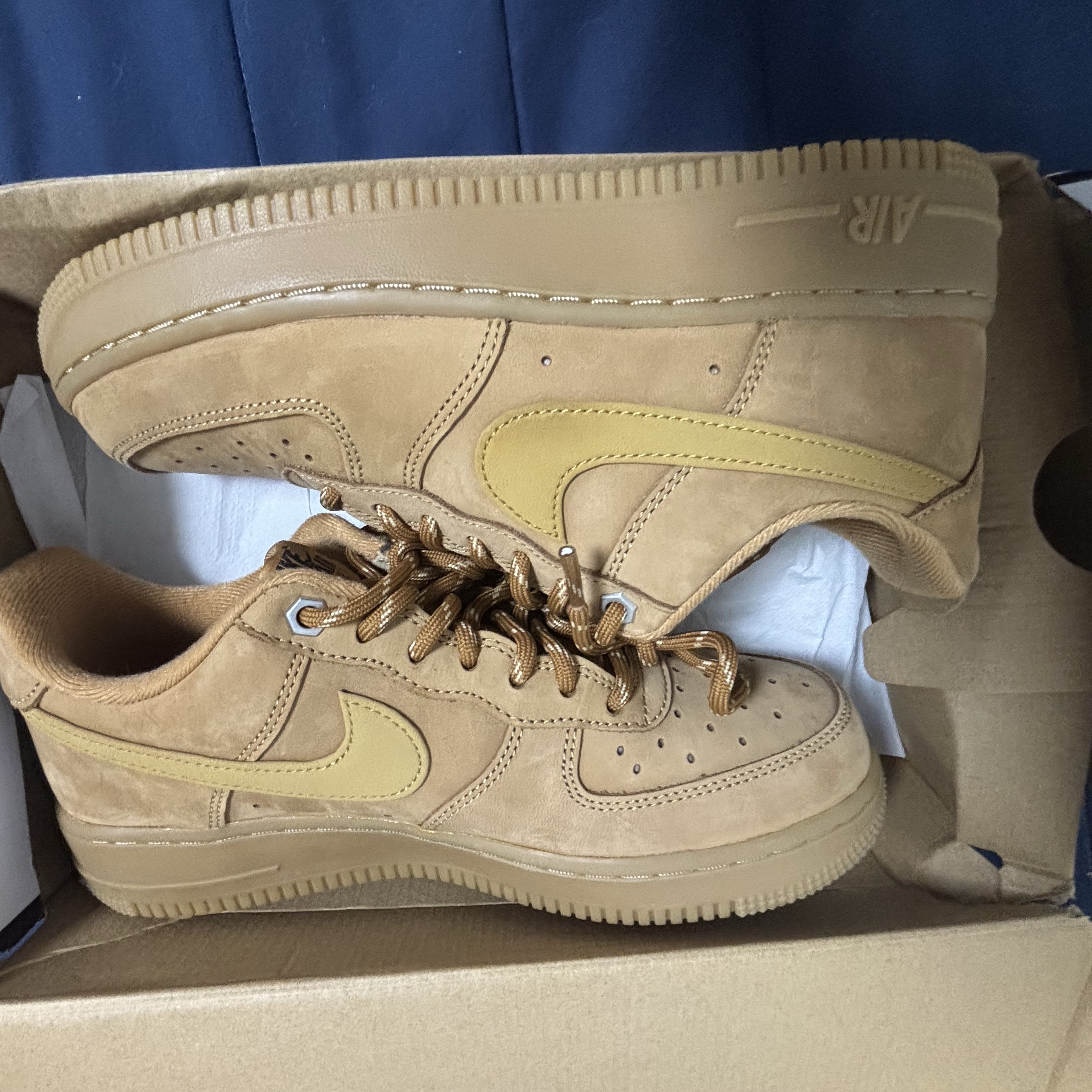 (W) Nike Air Force 1 '07 WB Flax Wheat 착용 스타일