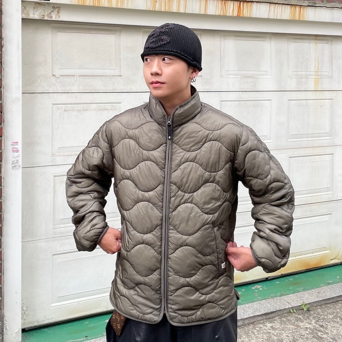 Farfromwhat Far Layered Work Pants Coated Black 착용 스타일 - 2