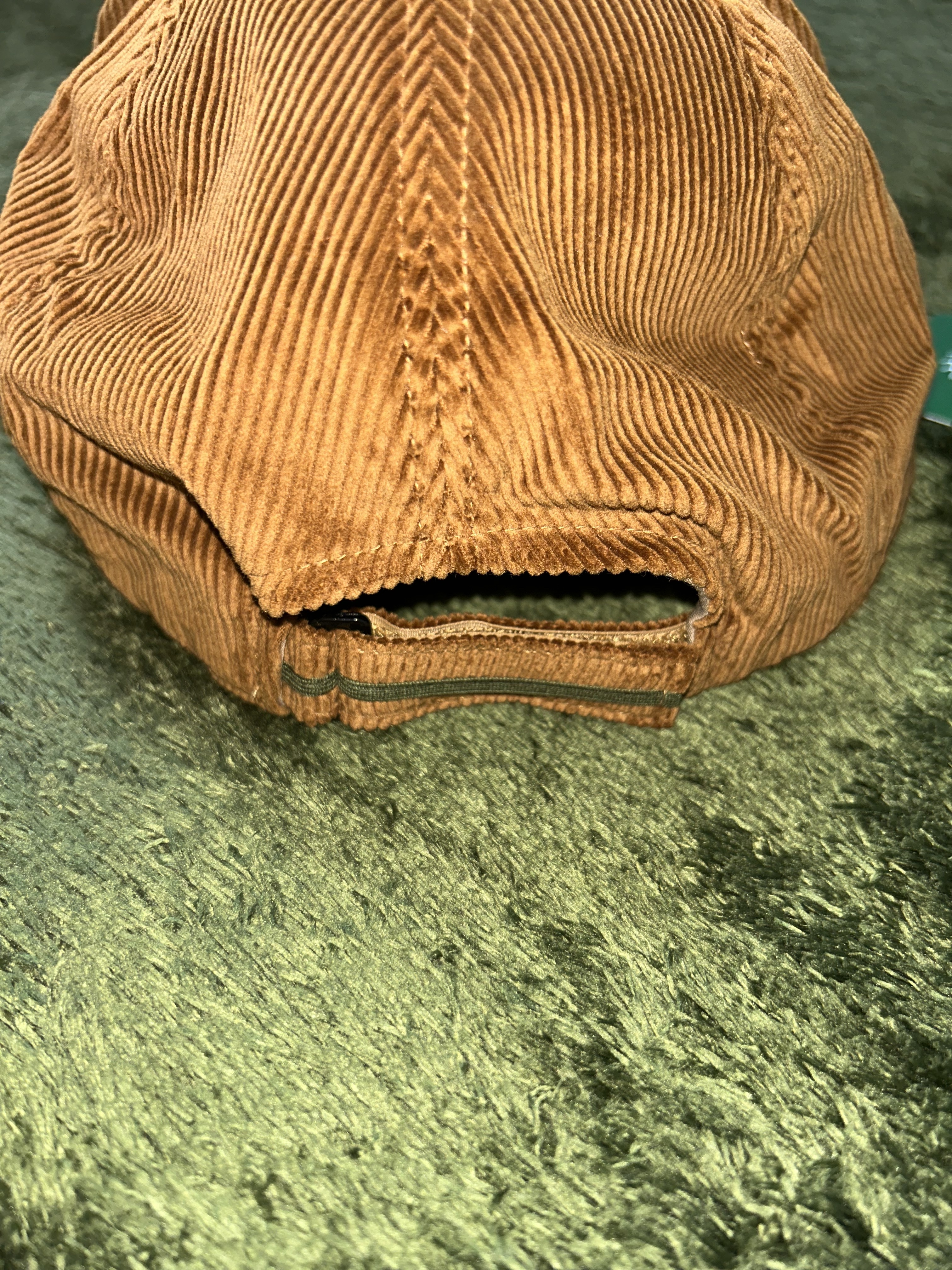 South2 West8 Corduroy Trucker Hat Brown 착용 스타일 - 3
