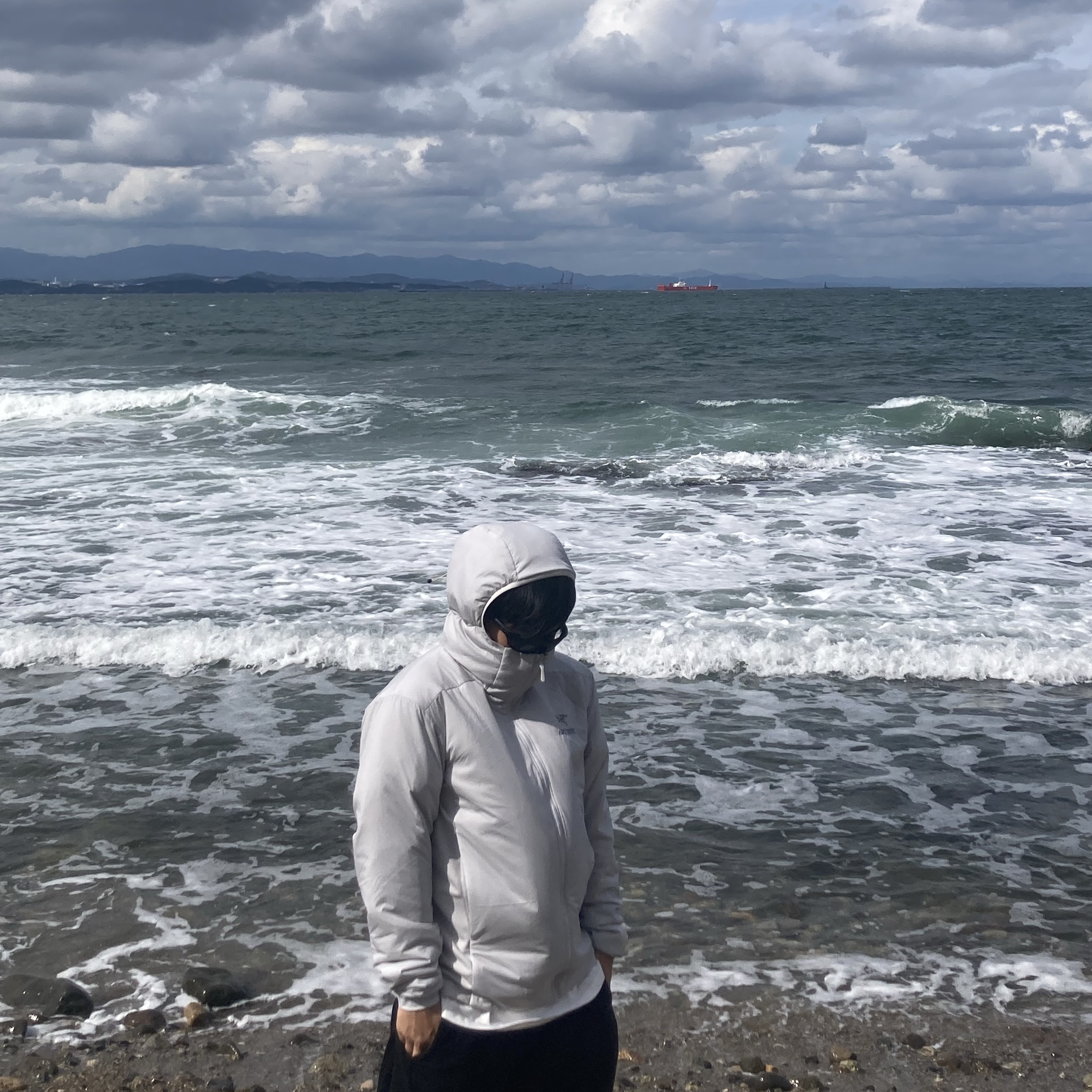 Arc'teryx Atom LT Hoody Solitude 착용 스타일 - 2