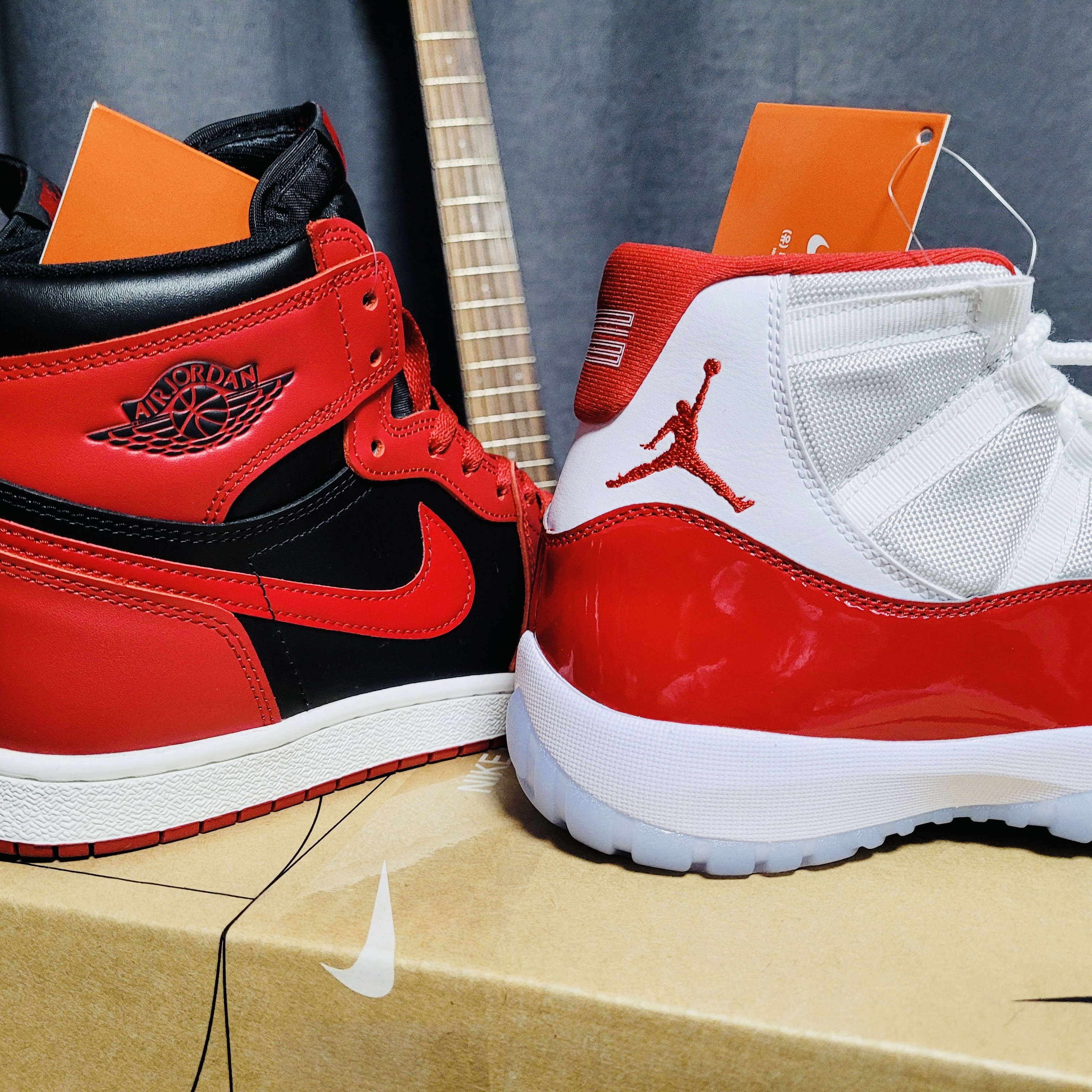 Jordan 11 Retro Varsity Red, Jordan 1 High 85 Varsity Red 착용 스타일 - 4