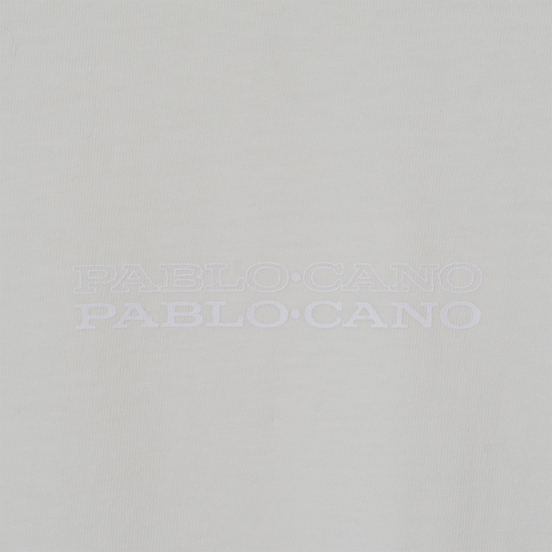 파블로카노 화이트 베이직 반팔 티셔츠(PABLO CANO White Basic SS T-Shirt) - 4