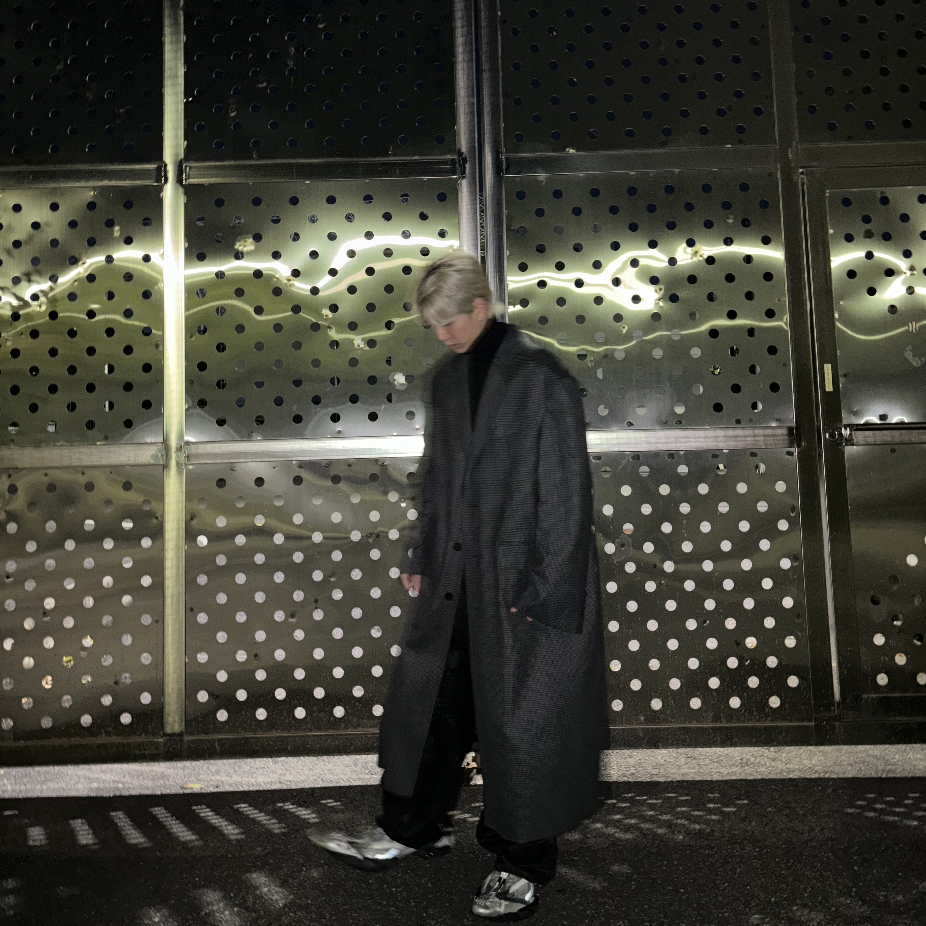 Project G/R Coated Biker Armoured Pants Black, Balenciaga Reptile Sneaker Multicolor 착용 스타일 - 4