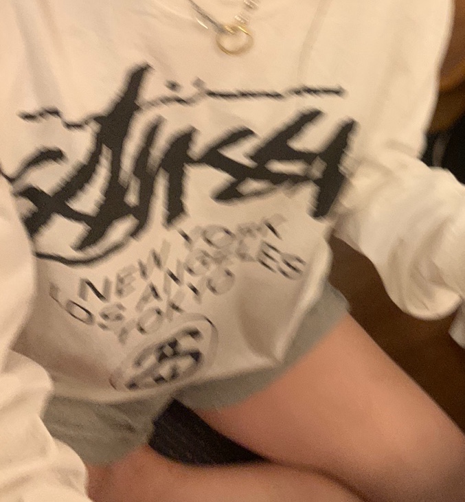 Stussy World Tour LS T-Shirt White 2024 착용 스타일