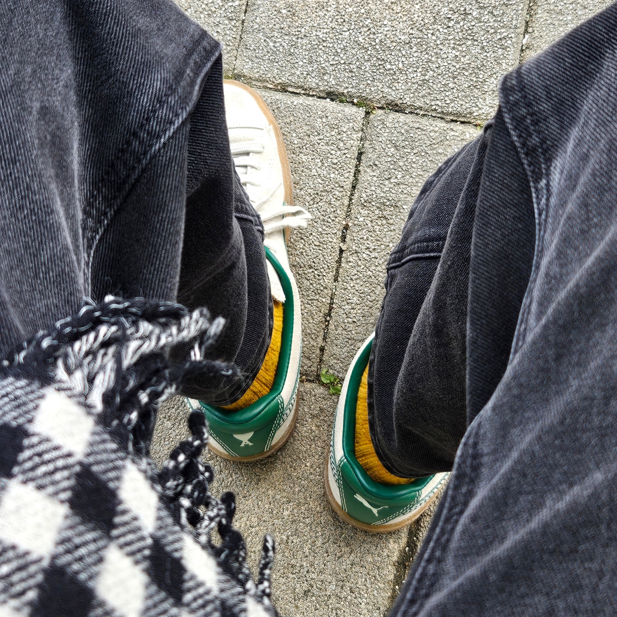 Puma x AMI Suede Crepe Pristine 착용 스타일