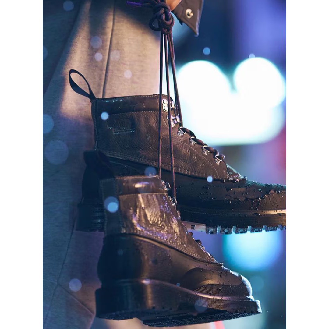 (W) Dr. Martens 1B60 Boots Black, Dr. Martens Jadon Boots Black 착용 스타일 - 3