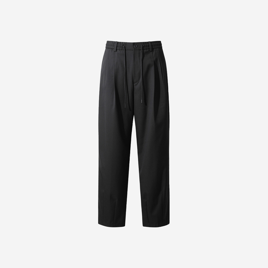 IQPAW24715BKX Iro Dart Wool Blend Double-Tuck Tapered Fit Pants Black