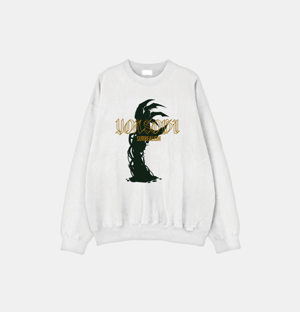 초현실(超現実) 크루넥 스웻셔츠 화이트(SURREALISM Crewneck Sweatshirt White)