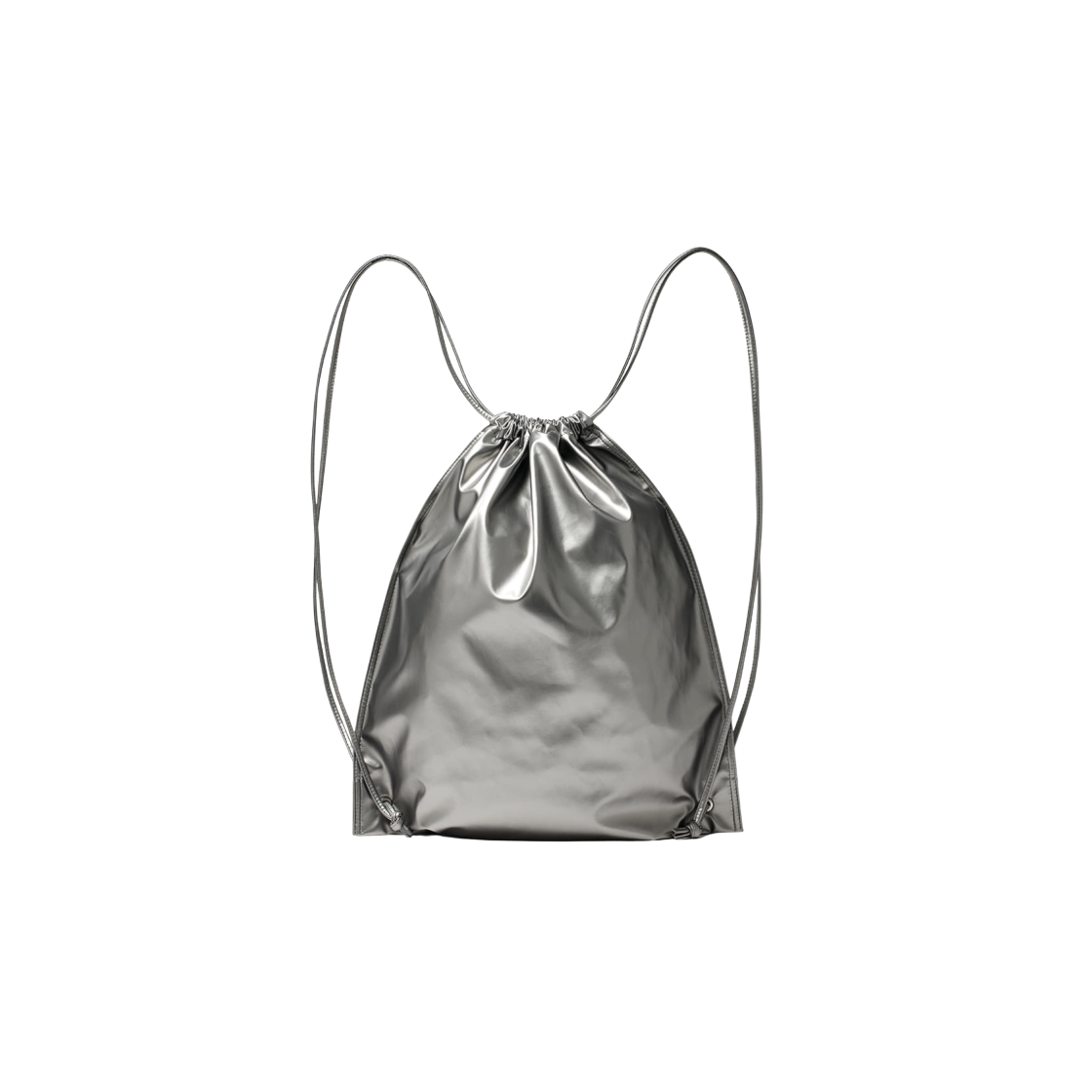 バックパック・リュック [MATINKIM]string coating back pack in dark silver 마뗑킴 스트링 코팅 백팩 다크 실버 | Matin Kim | KREAM