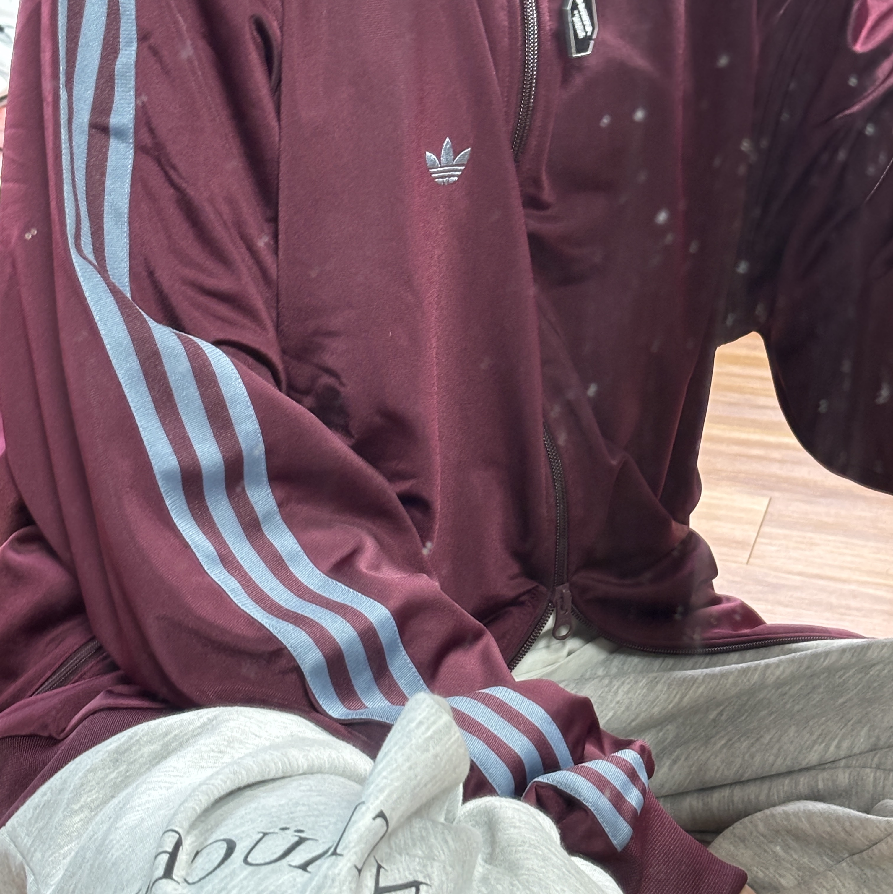 Adidas Originals Beckenbauer Track Jacket Maroon - KR Sizing 착용 스타일