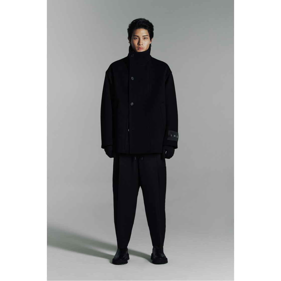 이로 더블 숏 코트 블랙(Iro Double Short Coat Black) - 2