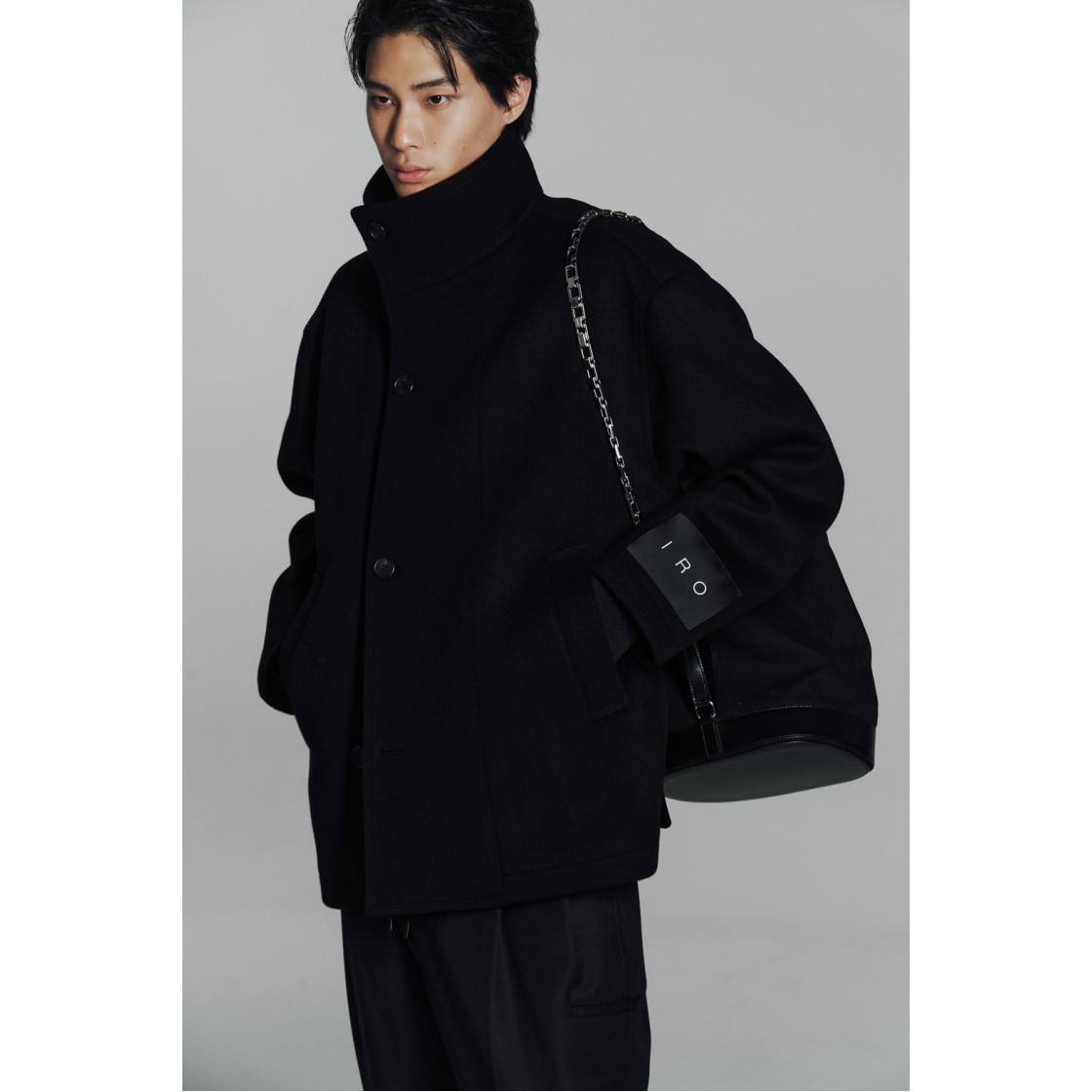 이로 더블 숏 코트 블랙(Iro Double Short Coat Black) - 6