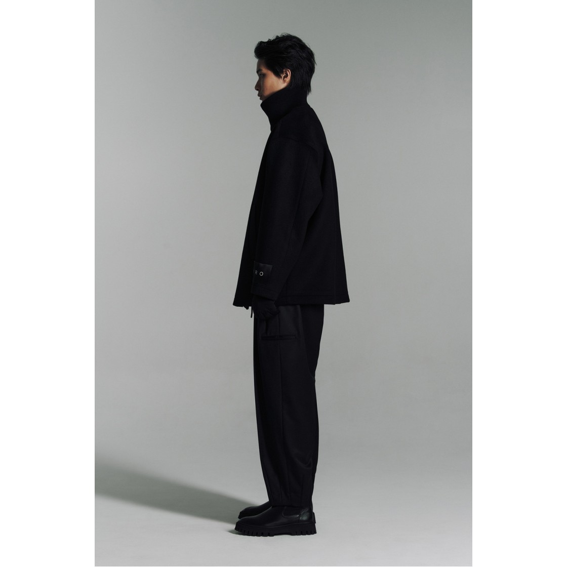 이로 더블 숏 코트 블랙(Iro Double Short Coat Black) - 3