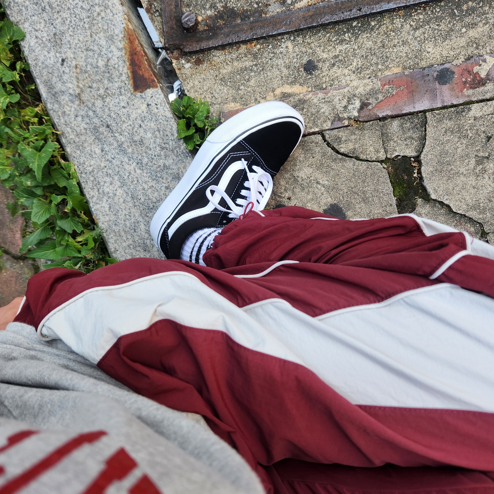 Vans Old Skool Platform Black White 착용 스타일
