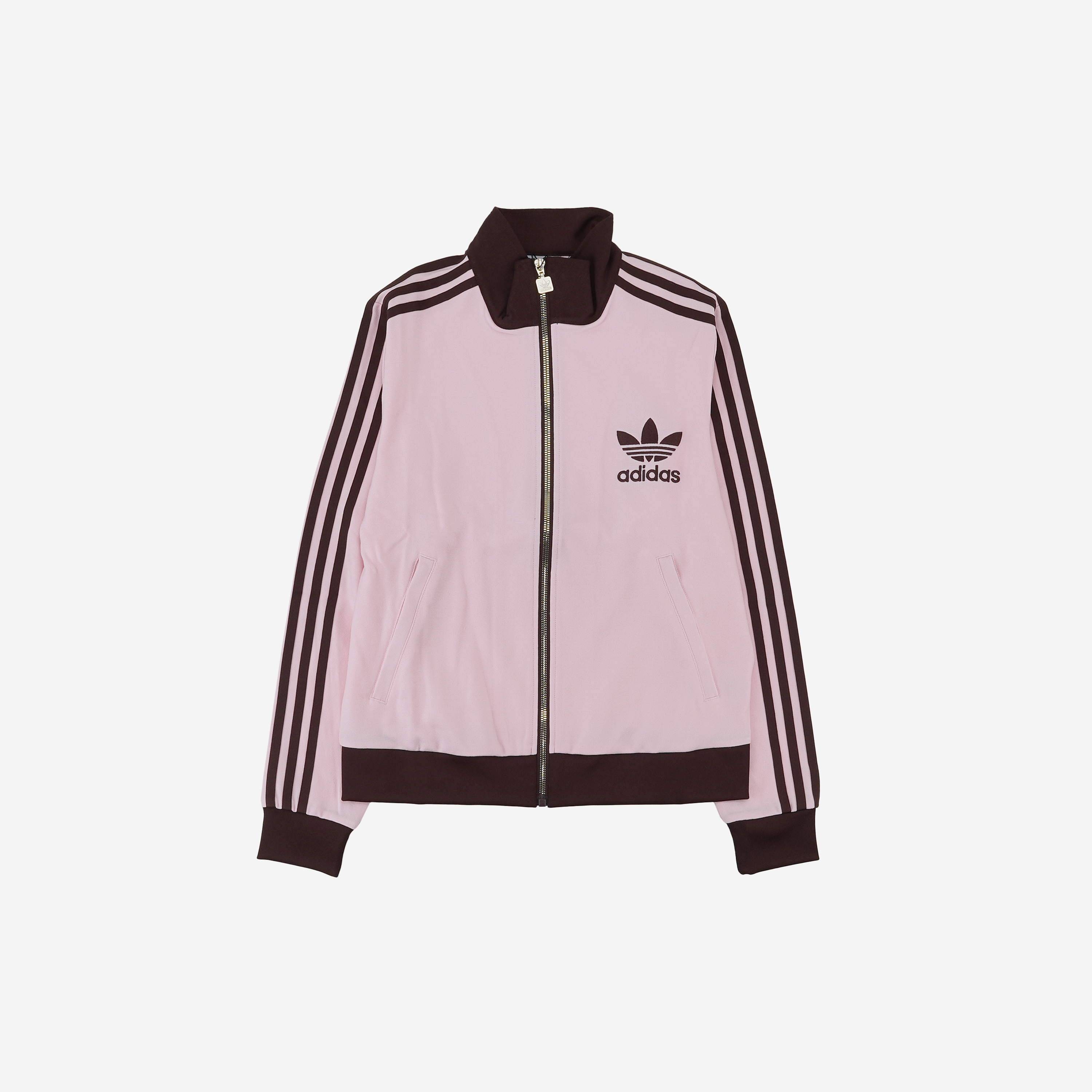 (W) Adidas Premium Originals Track Top Clear Pink Shadow Brown - KR Sizing