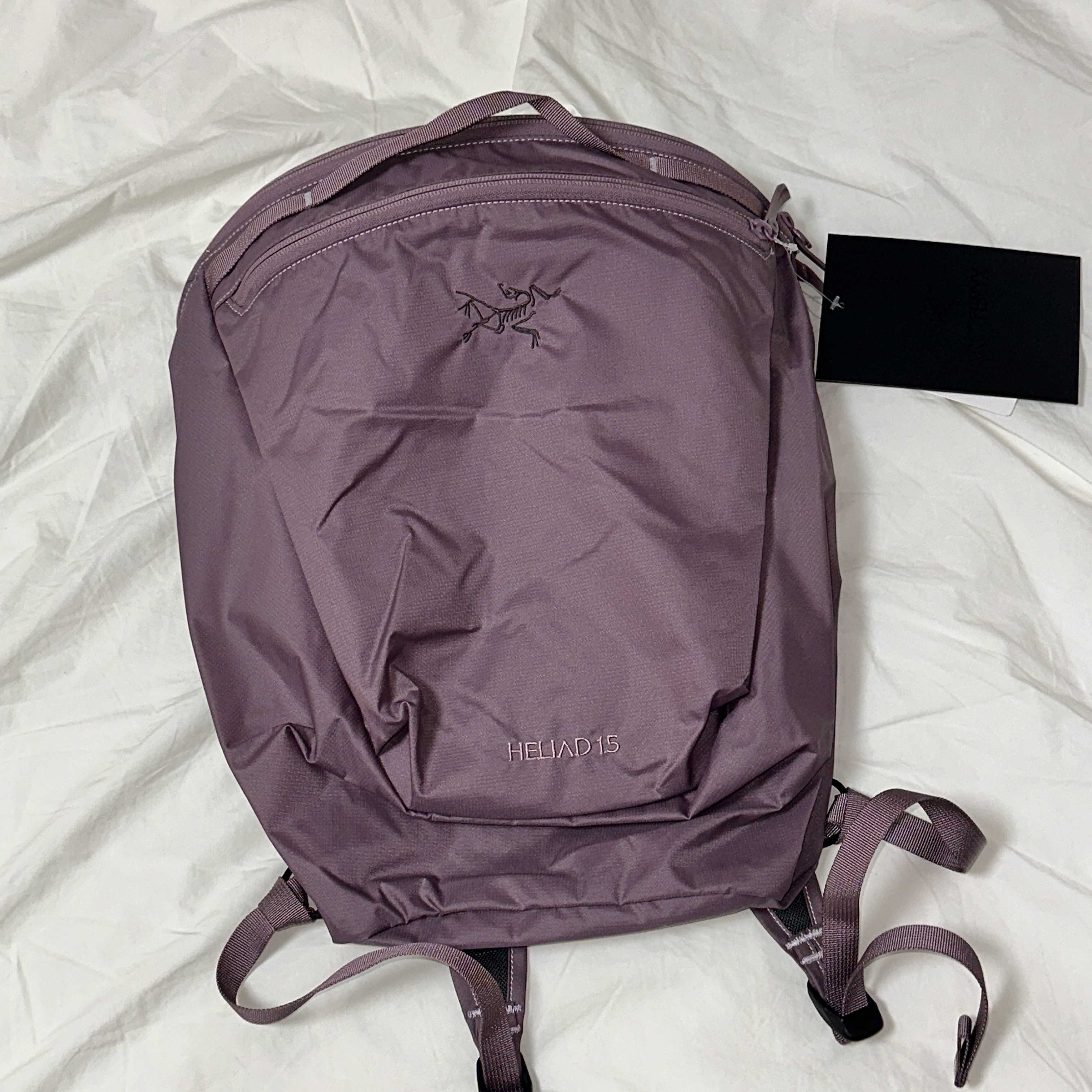 Arc'teryx Heliad 15 Backpack Interstellar 착용 스타일