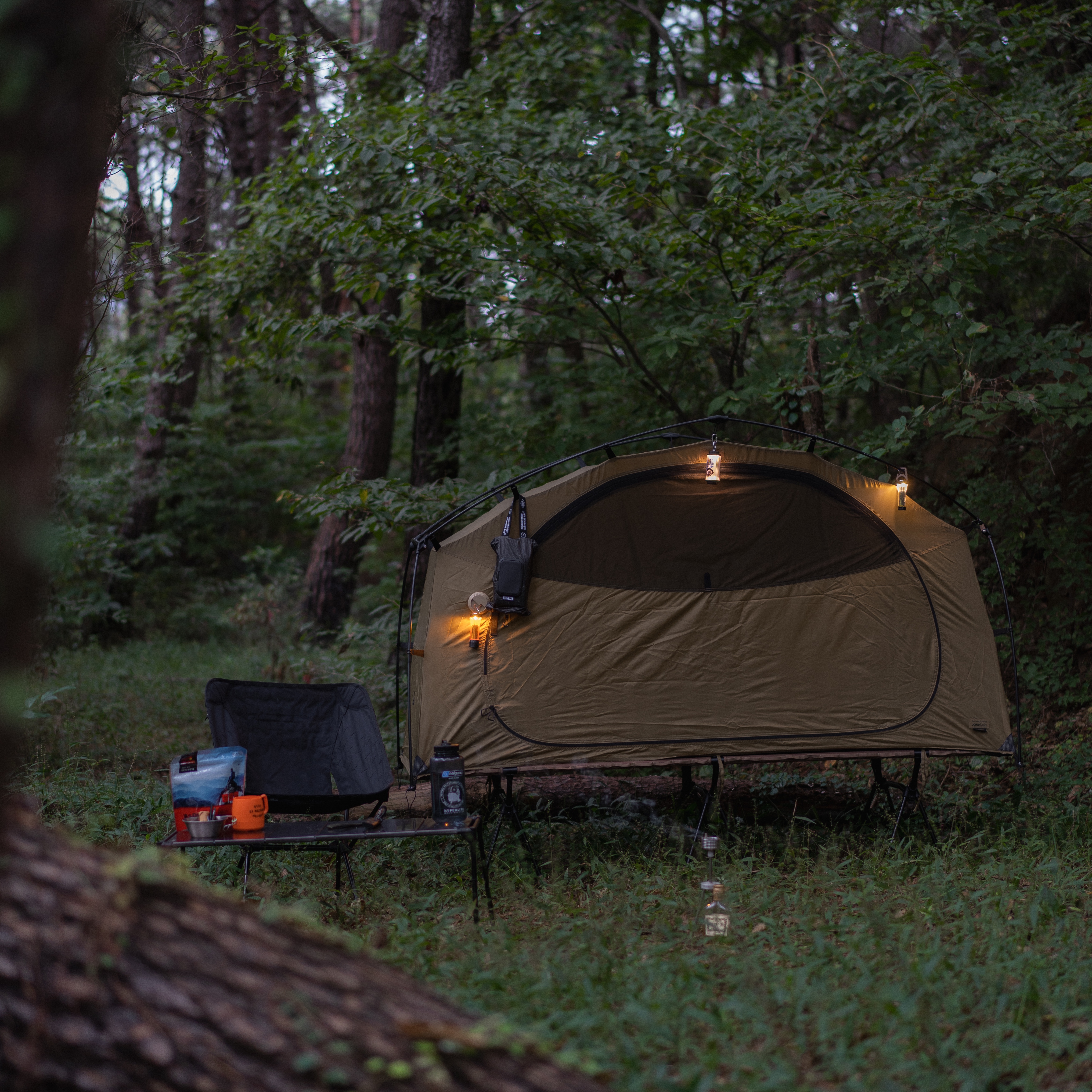 Helinox Tactical Cot Tent Solo Inner Tent Coyote Tan Fabric 착용 스타일