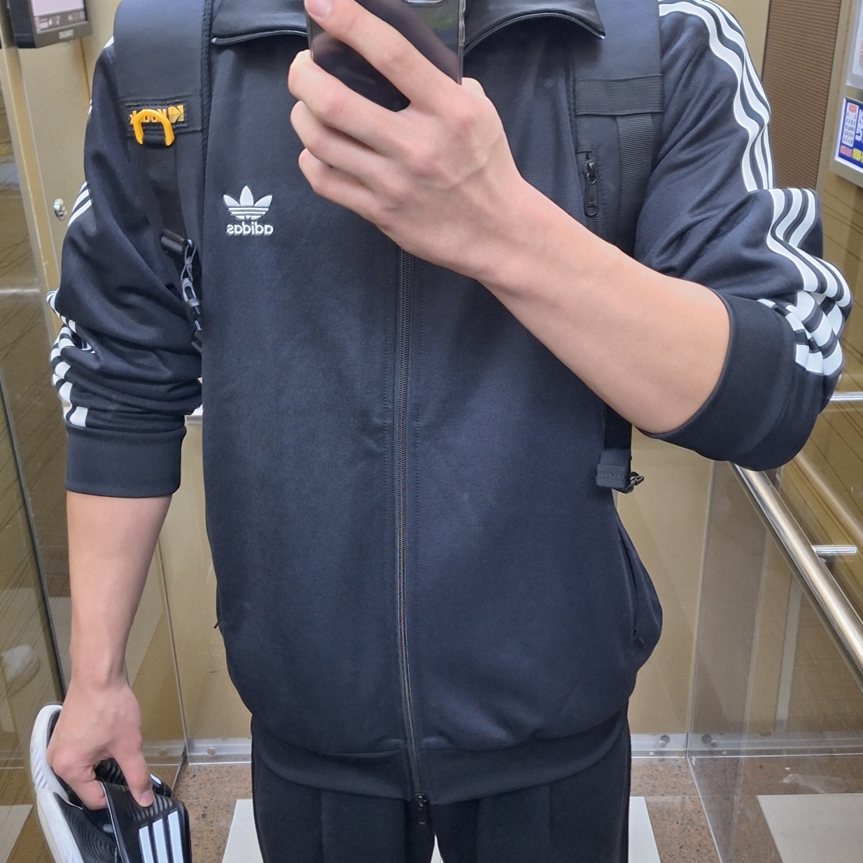 Adidas Adicolor Classic Beckenbauer Track Top Black - KR Sizing 착용 스타일