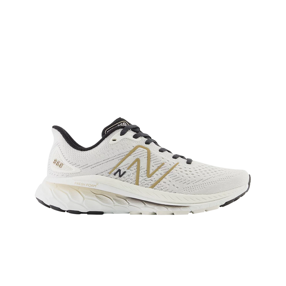 W860U13 (W) New Balance Fresh Foam X 860v13 Sea Salt Black - D Wide