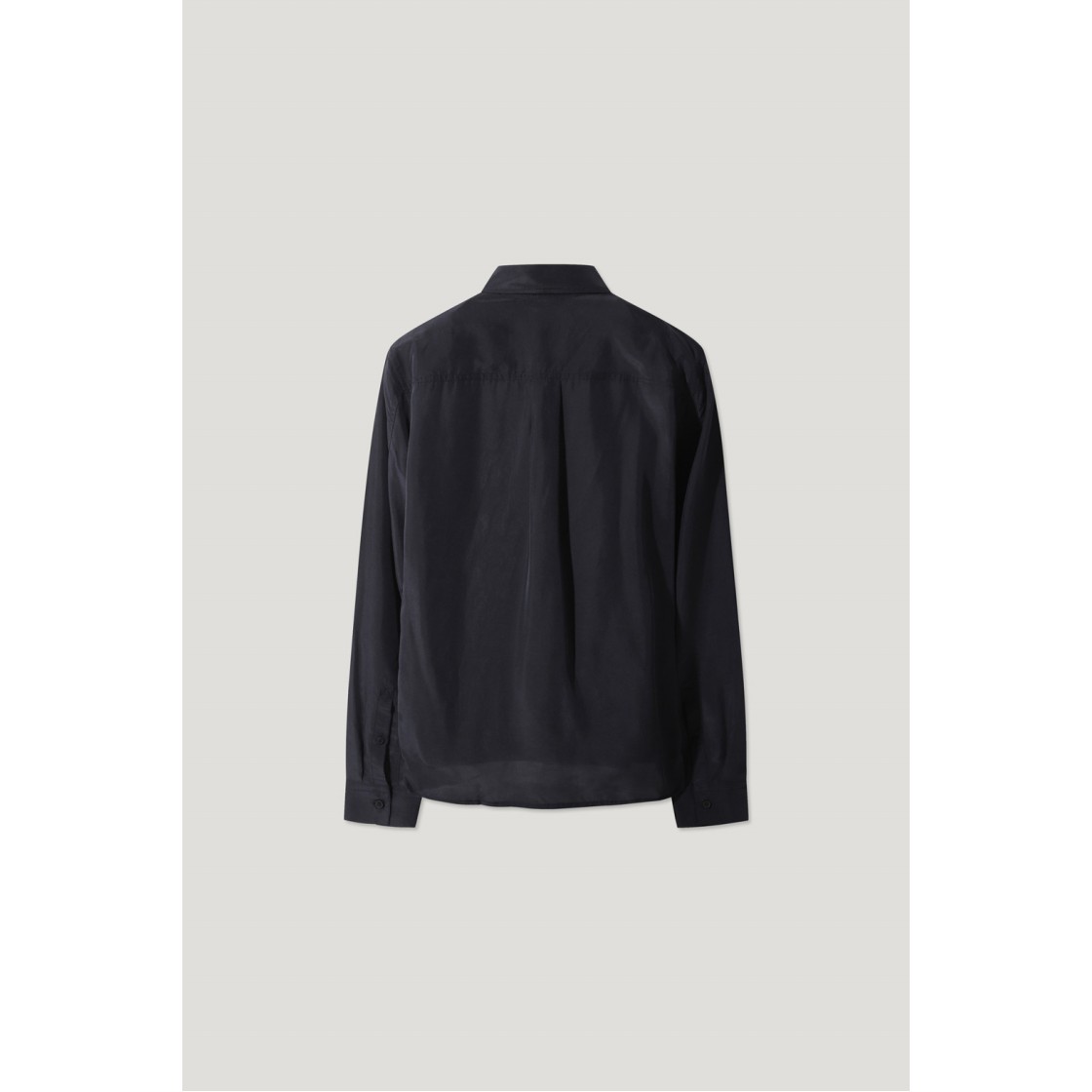 이로 크라비츠 베이직 실크 셔츠 네이비(Iro Kravitz Basic Silk Shirt Navy) - 3