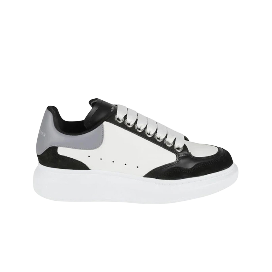 (W) 알렉산더 맥퀸 오버사이즈드 스니커즈 화이트 블랙((W) Alexander McQueen Oversized Sneakers White Black)