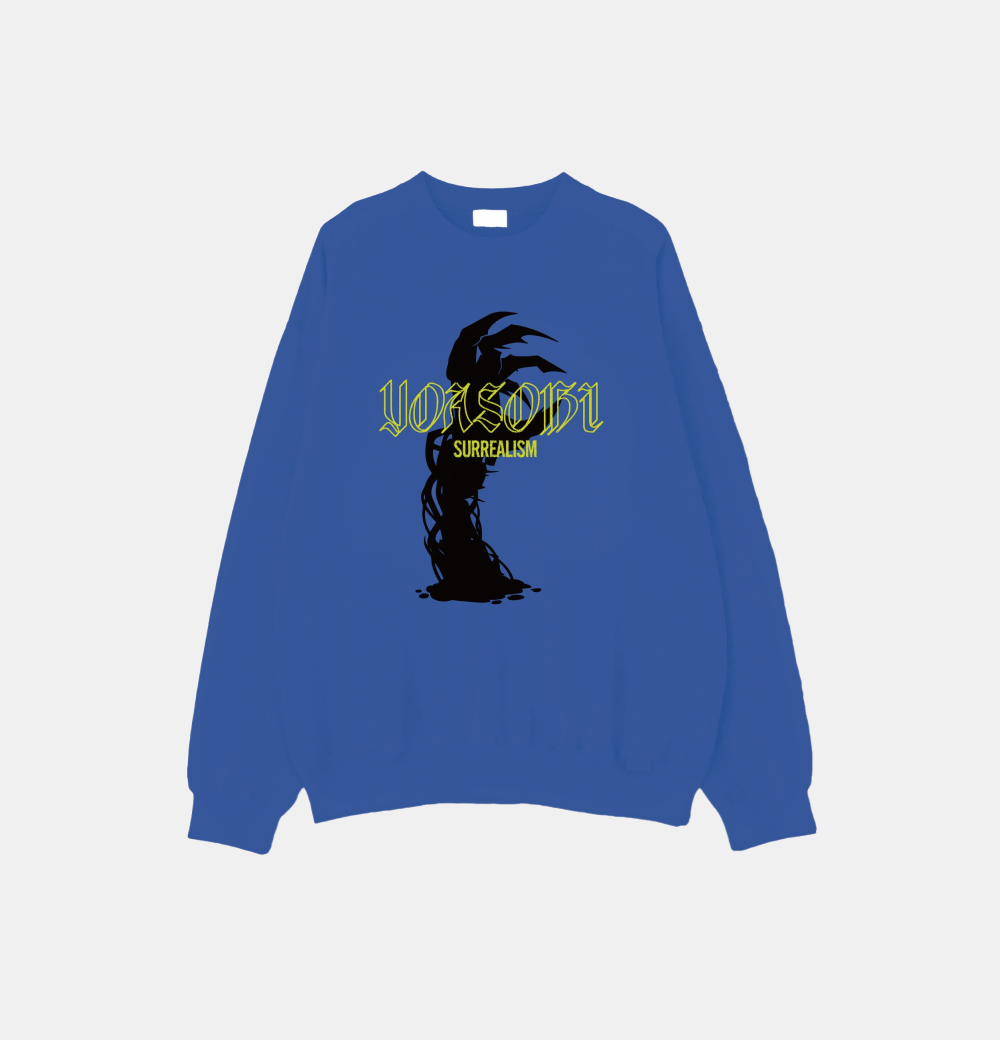 초현실(超現実) 크루넥 스웻셔츠 블루(SURREALISM Crewneck Sweatshirt Blue)