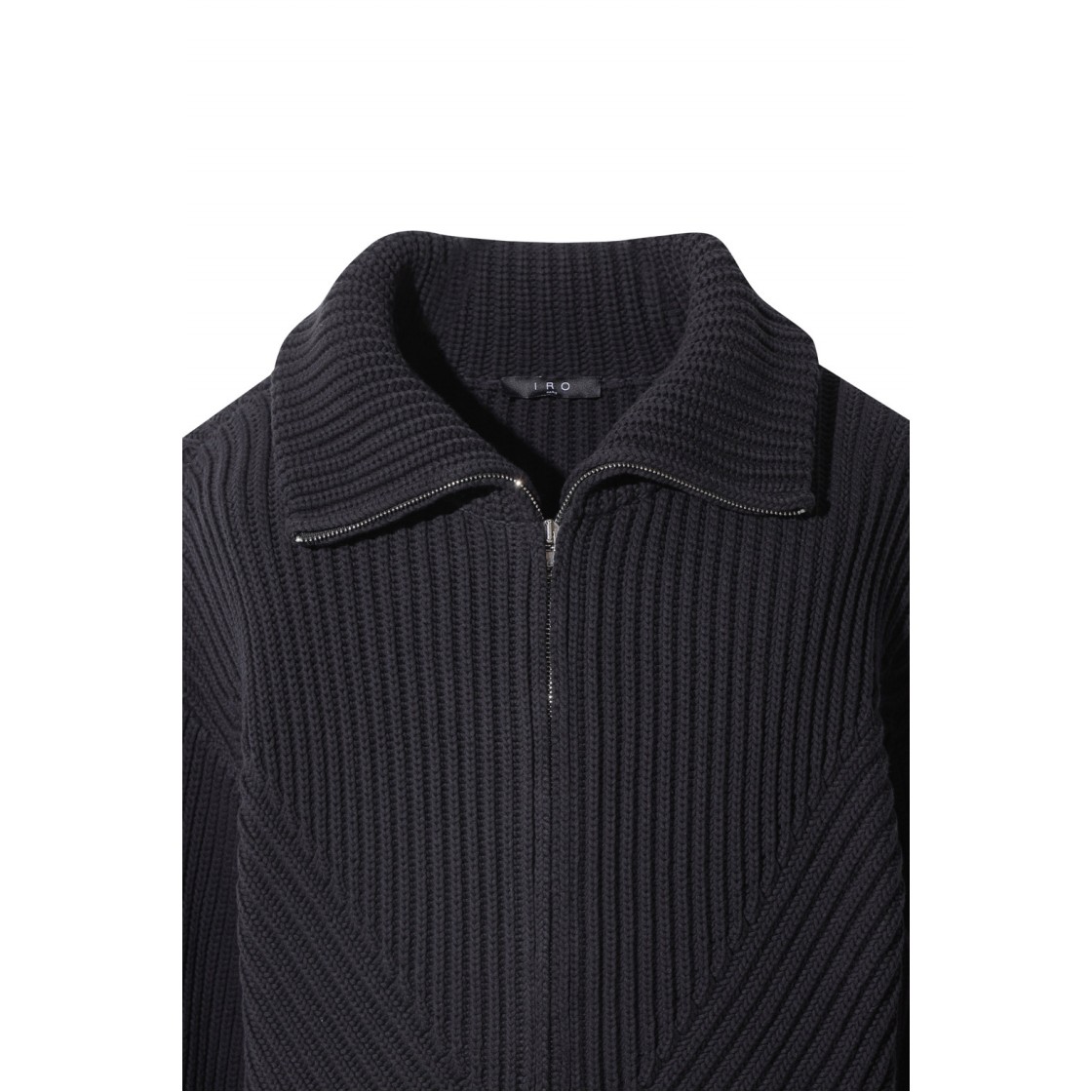 이로 오야나스페 투웨이 풀집업 가디건 블랙(Iro Oyanaspe Two-Way Full-Zip Cardigan Black) - 4