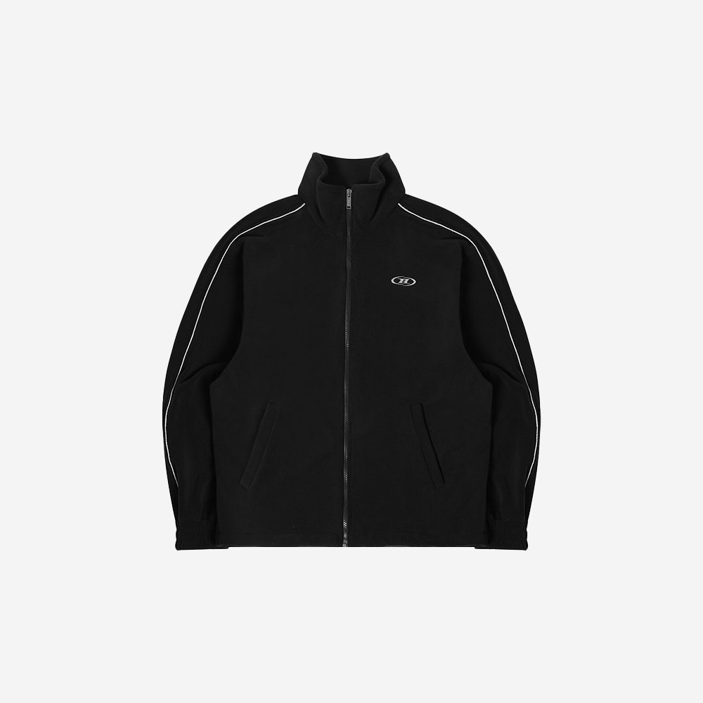 BF3MJK268BK BORN TO WIN Chrome B Fleece Jacket Black - #2