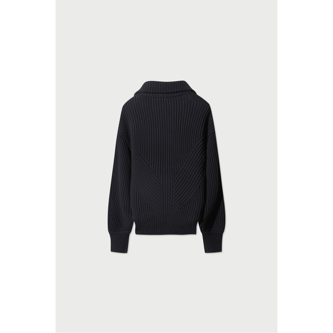 이로 오야나스페 투웨이 풀집업 가디건 블랙(Iro Oyanaspe Two-Way Full-Zip Cardigan Black) - 3