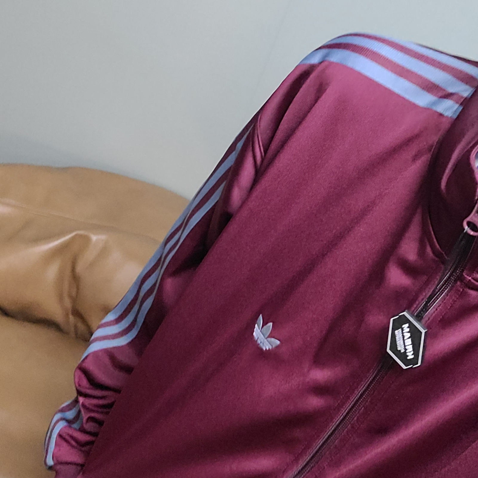 Adidas Originals Beckenbauer Track Jacket Maroon - KR Sizing 착용 스타일