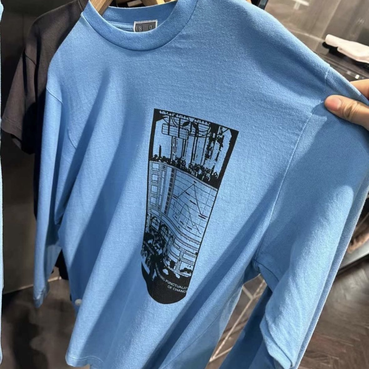 Cav Empt MD Sequence and Events Long Sleeve T-Shirt Blue - 24SS 착용 스타일