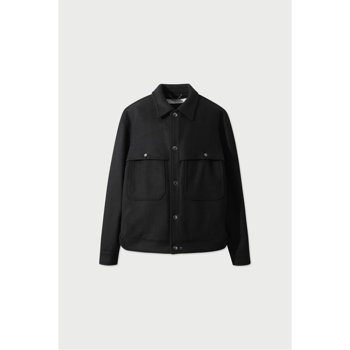 이로 모옌 오버핏 숏 코트 블랙(Iro Moyen Oversized Short Coat Black) - 2