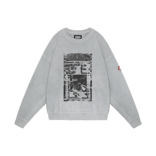 Cav Empt Overdye All Mod Coms Crew Neck Grey - 24FW