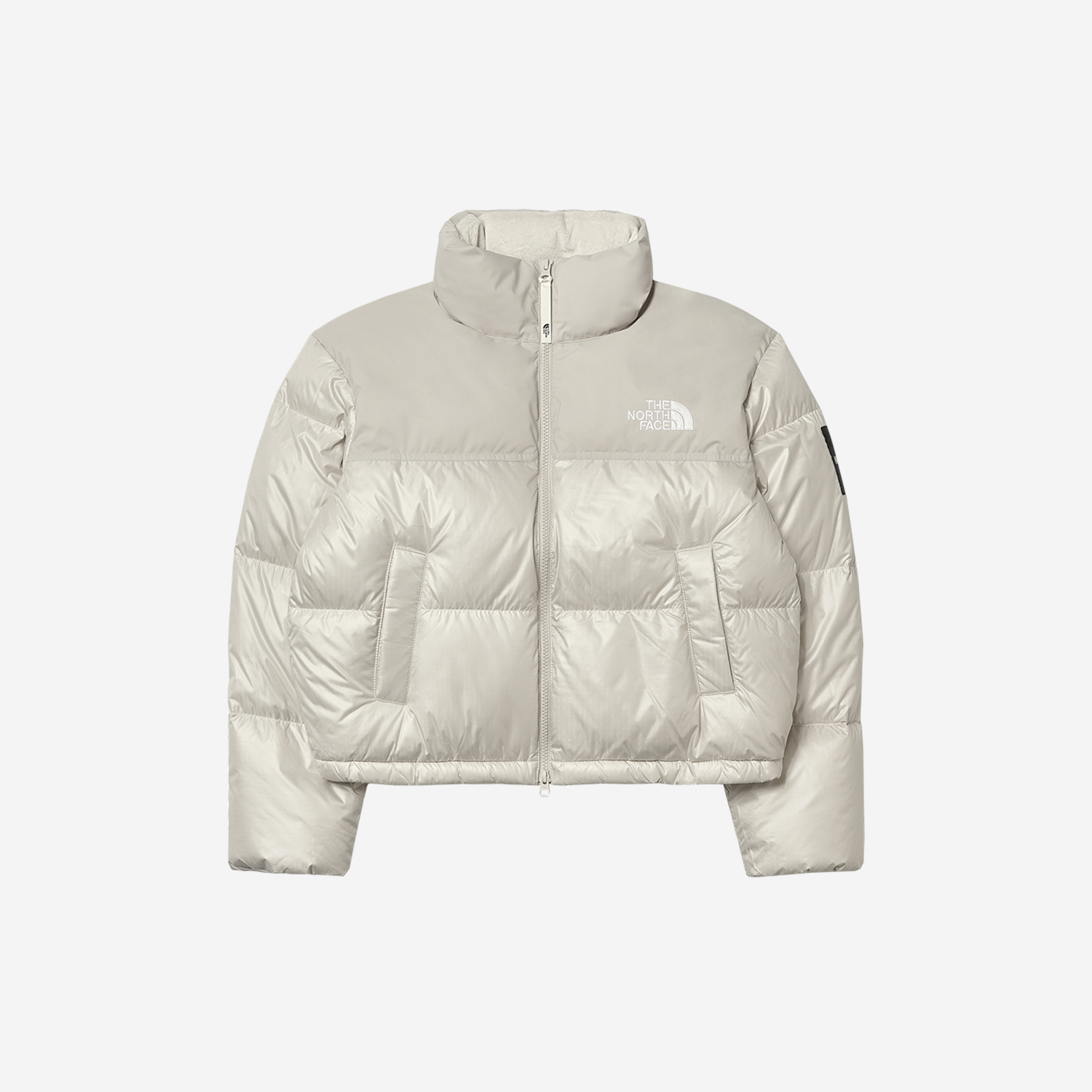 (W) The North Face White Label Novelty Nuptse Down Jacket Cream Beige