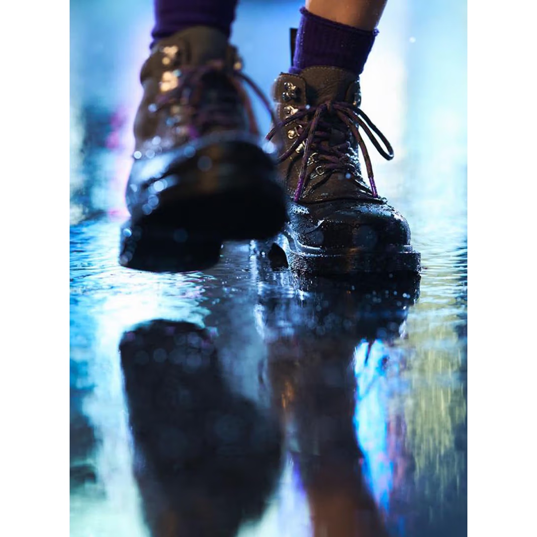 (W) Dr. Martens 1B60 Boots Black, Dr. Martens Jadon Boots Black 착용 스타일 - 7