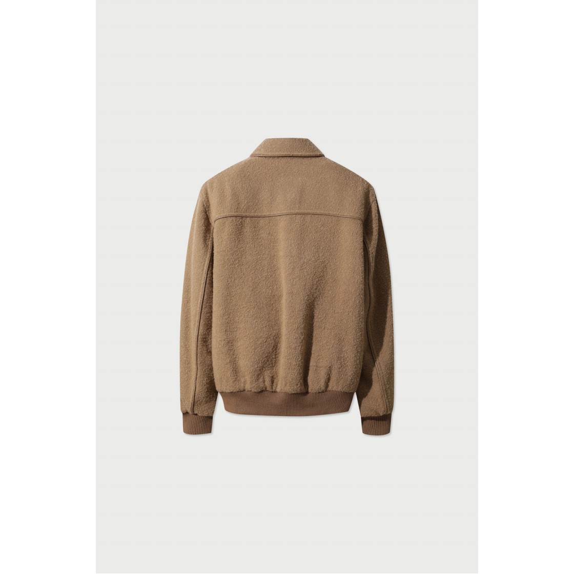 이로 파이핑 레더 바시티 자켓 베이지(Iro Piping Leather Varsity Jacket Beige) - 3