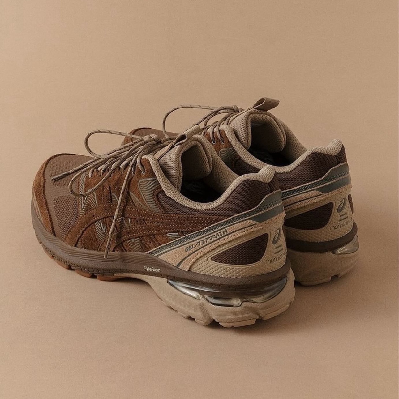 Asics x Nonnative Gel Terrain Brown Storm 착용 스타일 - 2