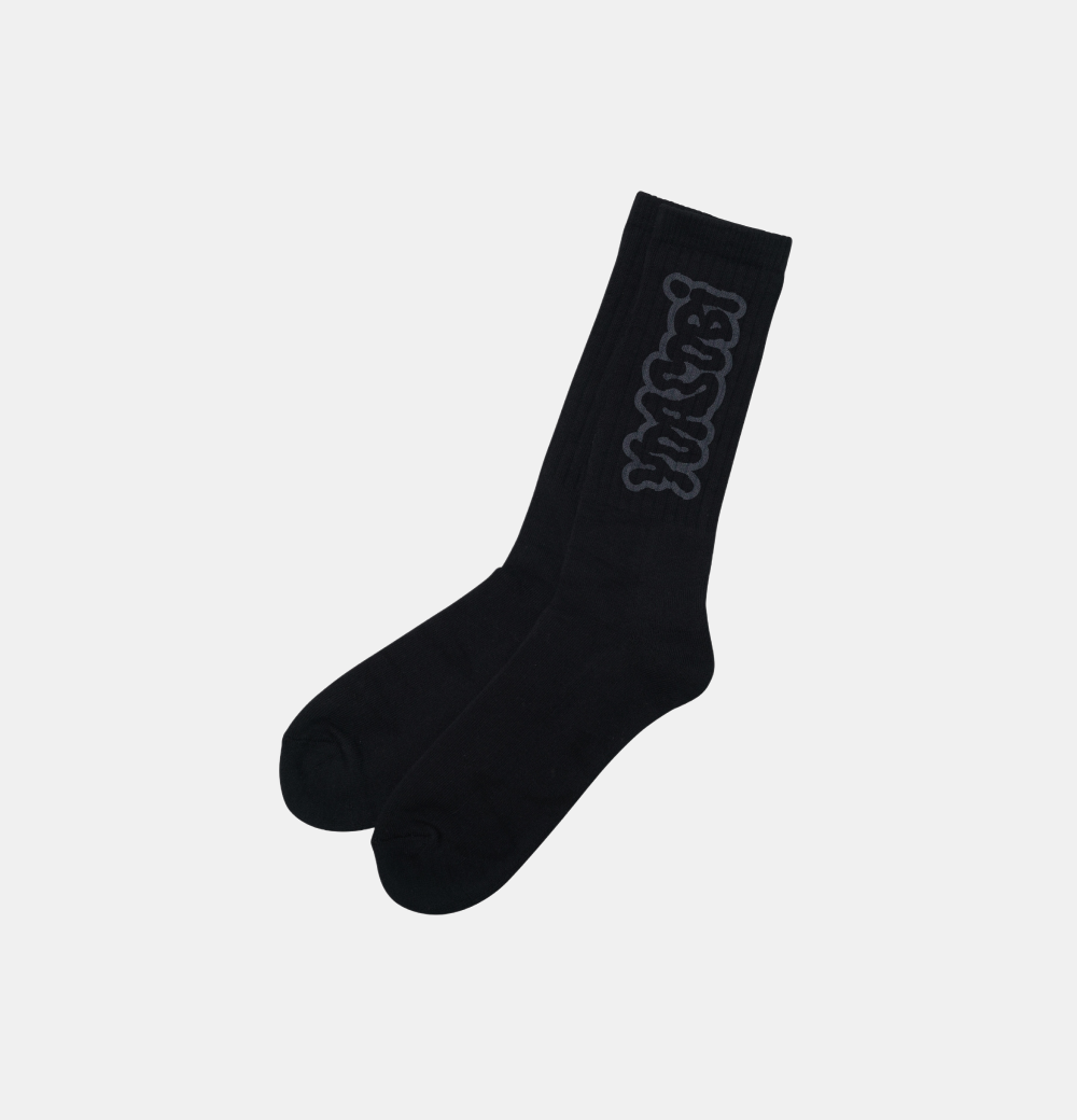 요아소비 로고 양말 블랙(Logo Socks Black)
