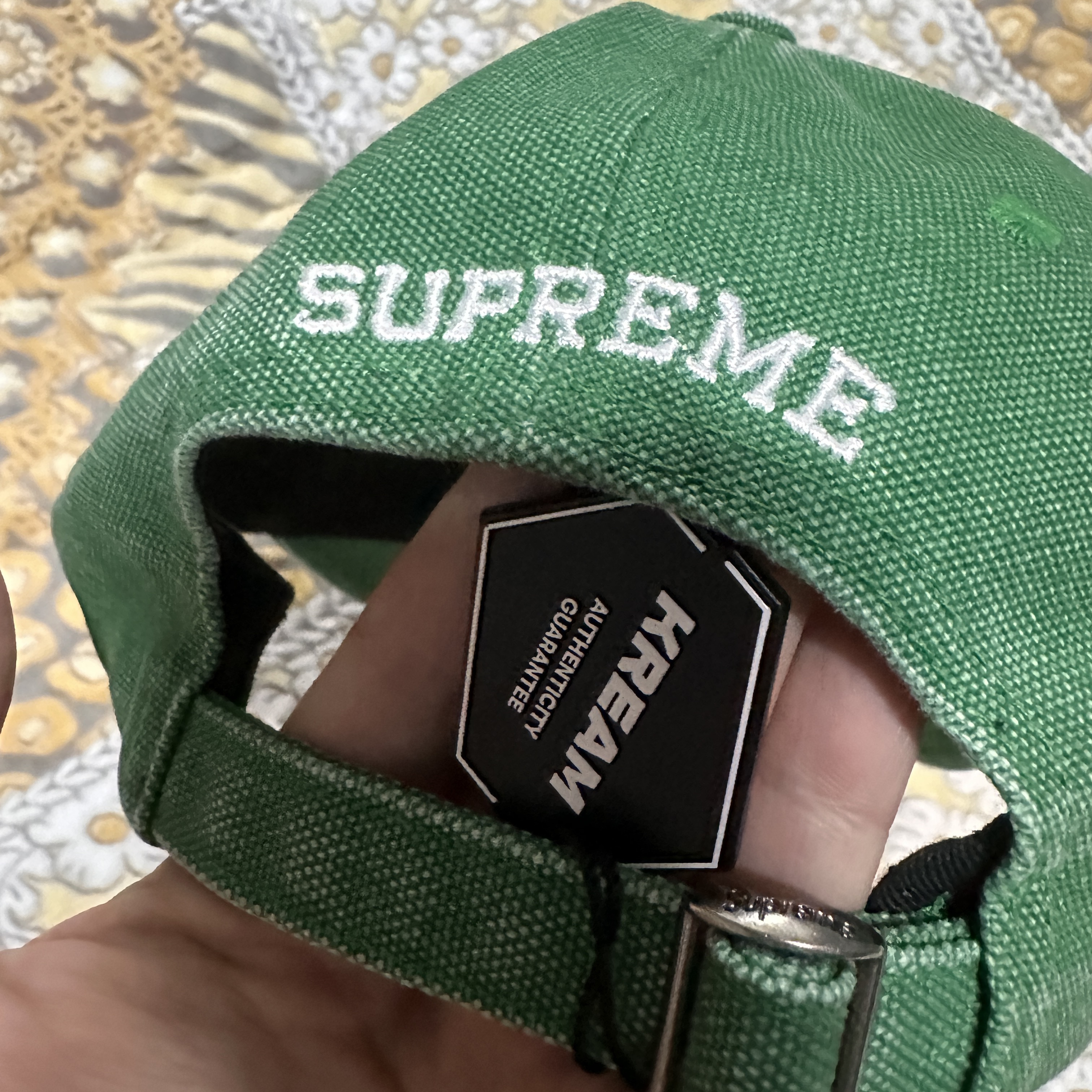 Supreme Pigment S Logo 6-Panel Green - 24FW 착용 스타일 - 2