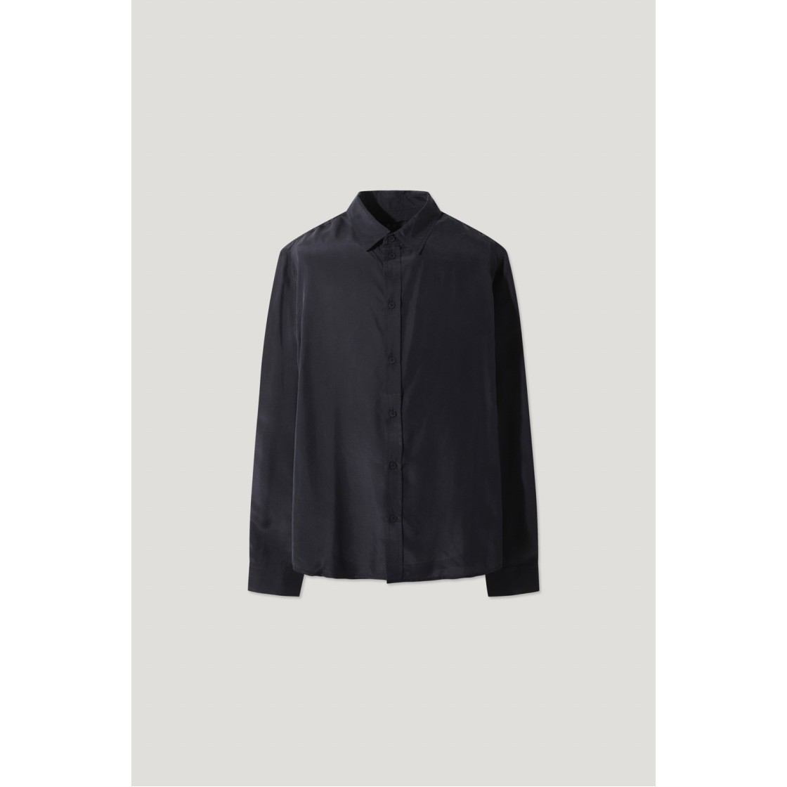 이로 크라비츠 베이직 실크 셔츠 네이비(Iro Kravitz Basic Silk Shirt Navy) - 2