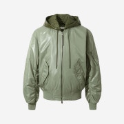 Iro Port Royal Glossy Layered Flight Jumper Khaki