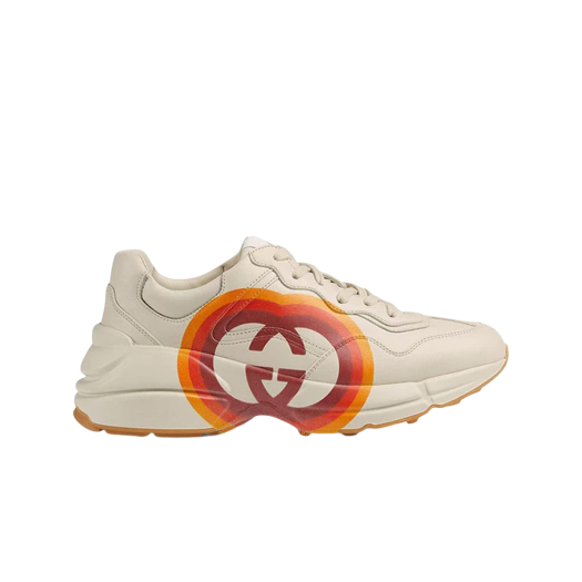 Gucci Rhyton Logo Print Sneakers White