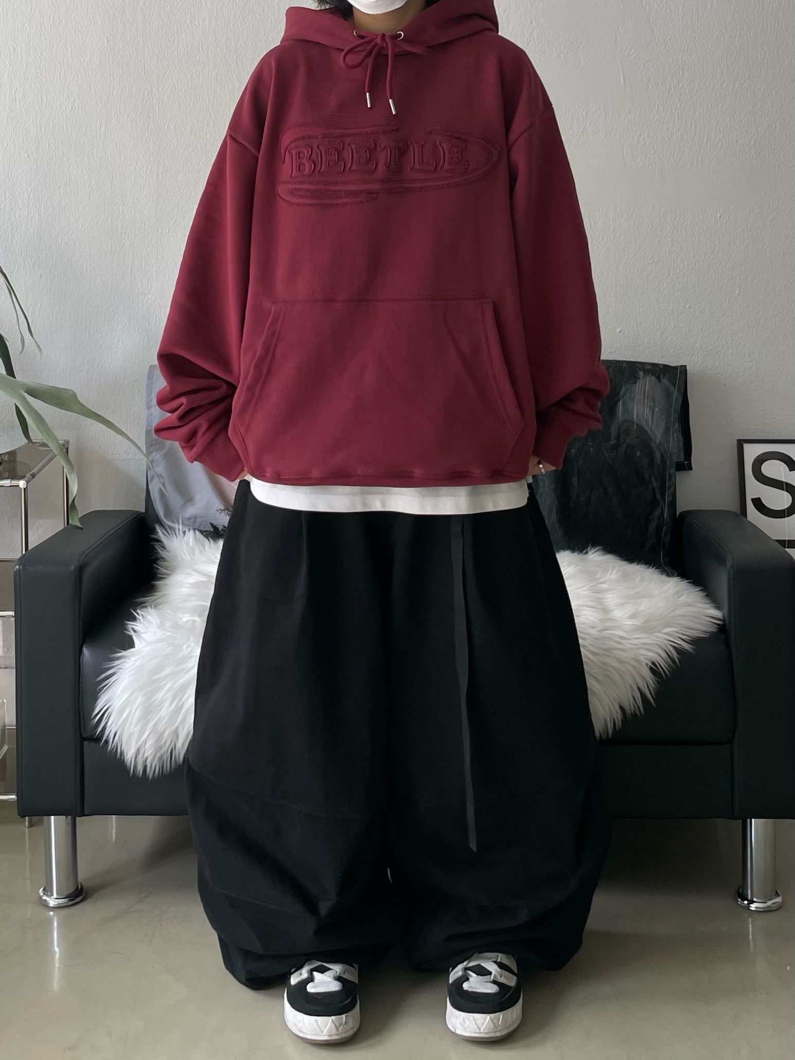 Adidas Adimatic Core Black, Supreme Pigment Canvas S Logo 6-Panel Black - 23SS 착용 스타일 - 5