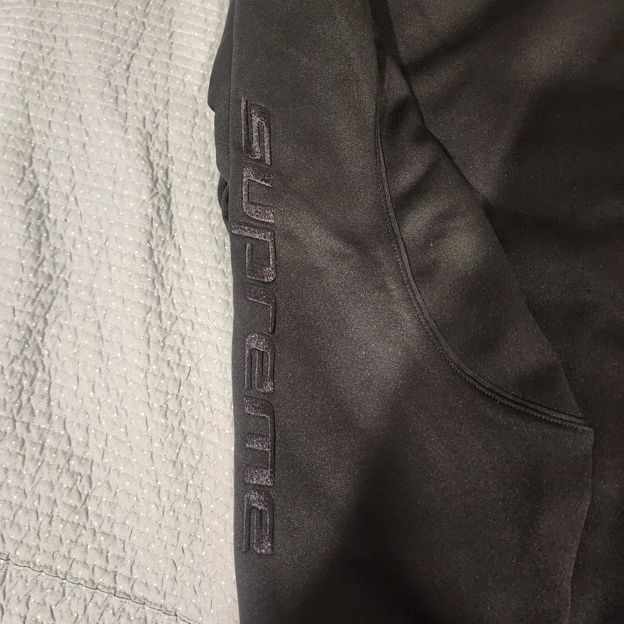 Supreme x Jordan Tricot Track Jacket Black - 24FW 착용 스타일 - 3