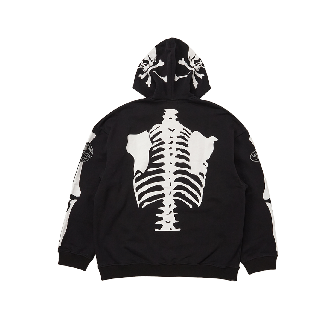 마스터마인드 월드 x 밴슨 본 후디 박시 핏 블랙 - 24FW(Mastermind World x Vanson Bone Hoodie Boxy Fit Black - 24FW)