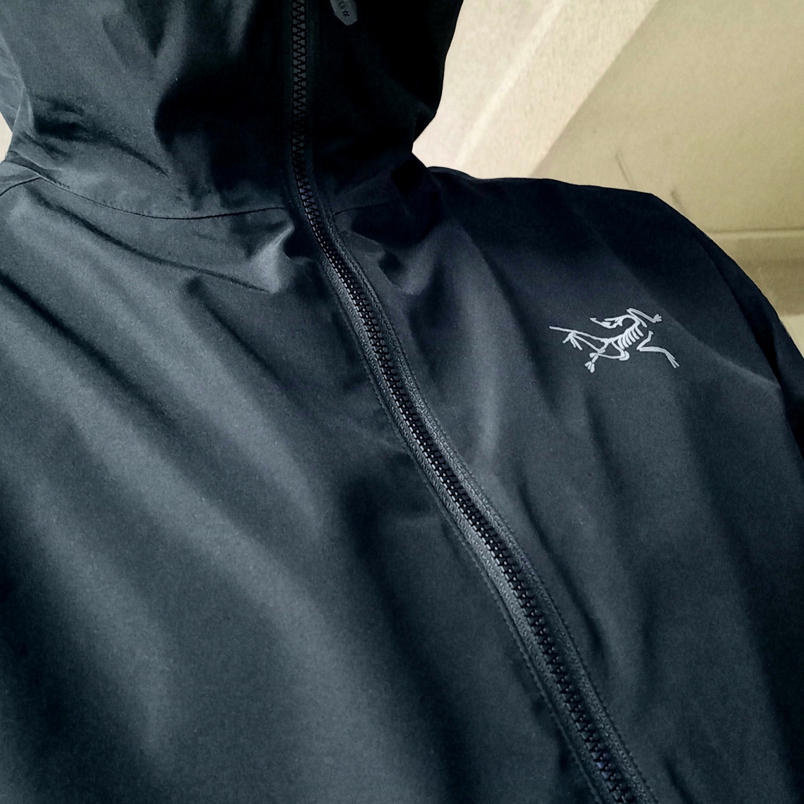 Arc'teryx Solano Hoody Black 착용 스타일 - 3